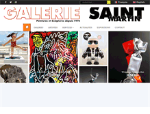 Tablet Screenshot of galerie-saint-martin.com